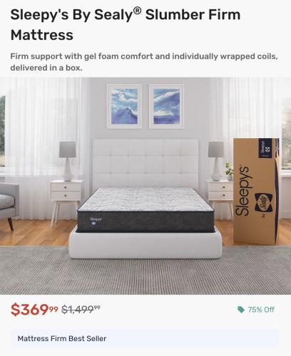 Sealy Queen Mattress $1130 Off deal at Mattress Firm