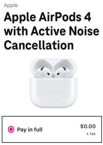 Free AirPods 4 + $180 Cash with T-Mobile deal at T-Mobile