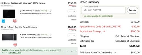 LG Microwave Drops to $16 with Stacked Deals