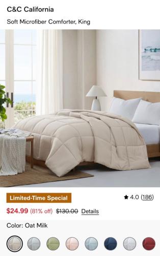 80% Off Microfiber Comforter Sets at Macy's deal at Macy's
