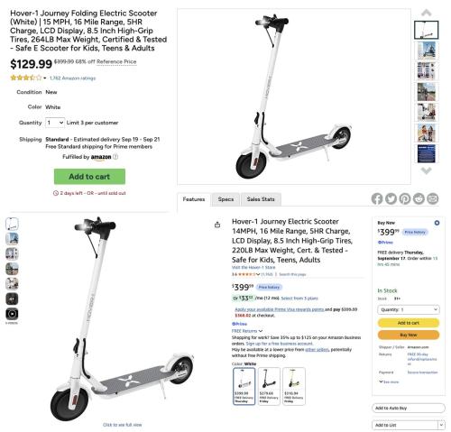 Folding Electric Scooter for $129