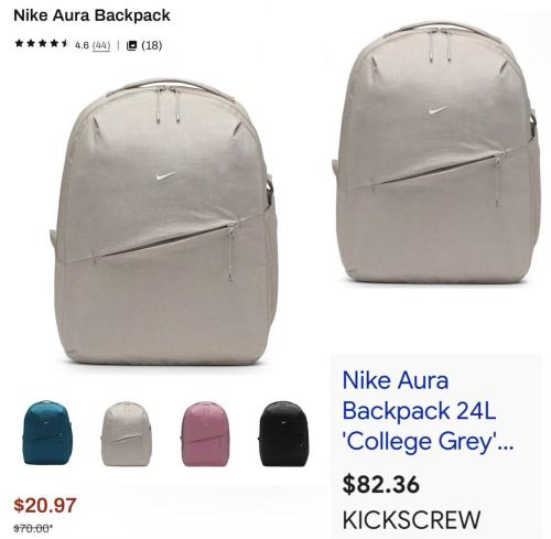 $20 Nike Aura Backpacks (Low Stock) deal at Dick's Sporting Goods