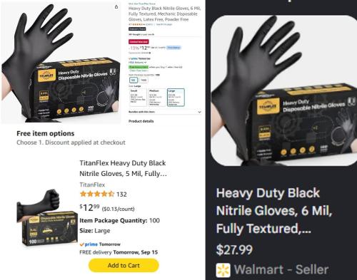 200 Nitrile Gloves for $12 at Amazon deal at Amazon