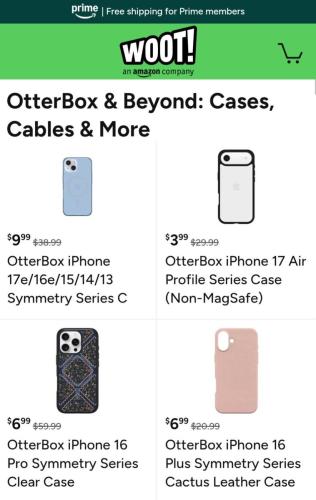 Otterbox Cases 95% Off - As Low as $2 deal at Woot