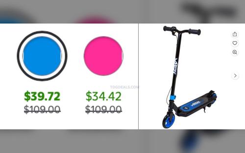 M8TRX Blue 12V Electric Scooter for Kids Restocked