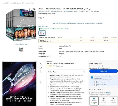 Star Trek Complete DVD Set for $12