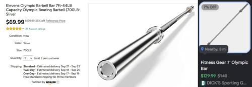 Olympic Barbell at Woot - Only $69 deal at Woot
