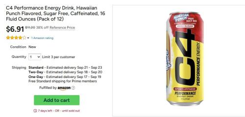 C4 Energy Drinks 12-Pack for $7 at Woot deal at Woot