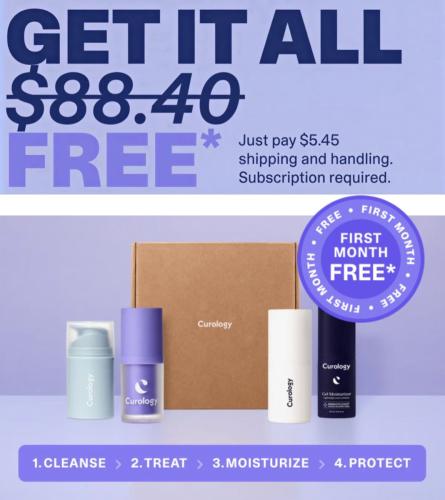 Free $88+ Prescription Skincare from Curology deal at Curology