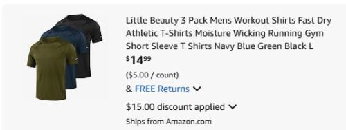 $5 Shirts at Amazon: 3 for $15 deal at Amazon