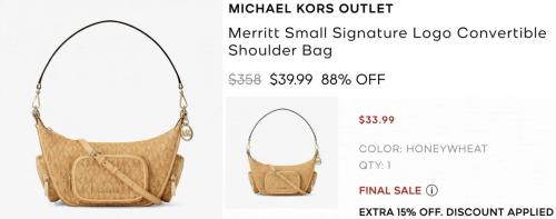 Michael Kors Bag Dropped to $34