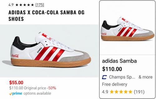 Adidas x Coca-Cola Samba OG Shoes 50% Off