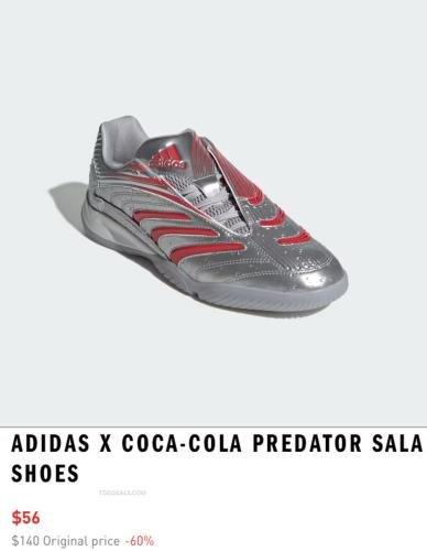 Adidas x Coca-Cola Predator Sala Shoes for $56 deal at Adidas
