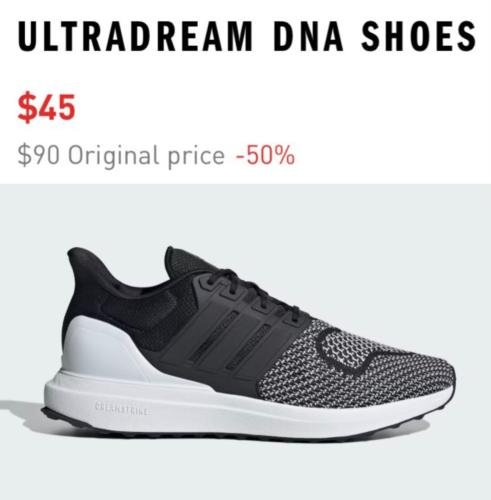 50% Off Adidas Running Shoes - Now $45 deal at Adidas