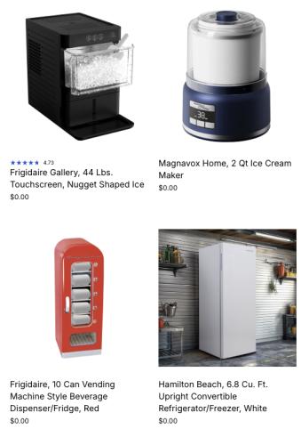 Free Home Appliances Glitch on Curtis Site deal at Curtis
