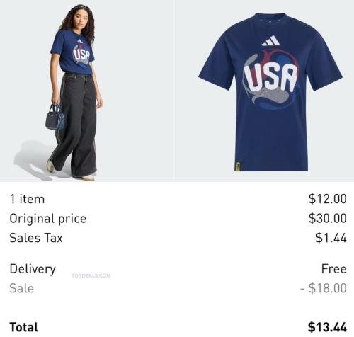 Adidas Women's FIFA World Cup T-Shirt $12 deal at Adidas