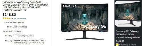 Samsung Gaming Monitor Lowest Price Ever deal at Woot