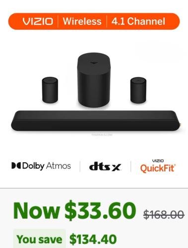 Soundbar with Speakers for $32.99 deal at Walmart