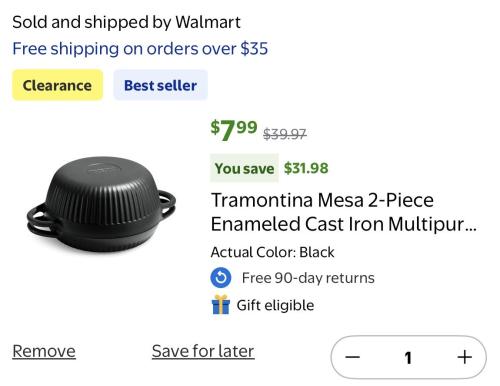 Cast Iron Drops to Just $7!