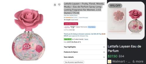 Lattafa Layaan EDP for $15 at Amazon deal at Amazon