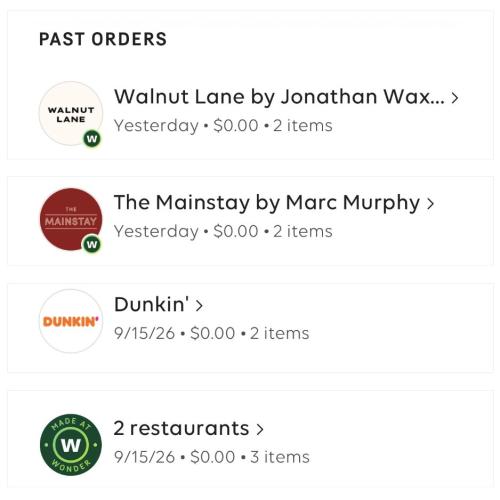 Get Free Food Delivery Orders