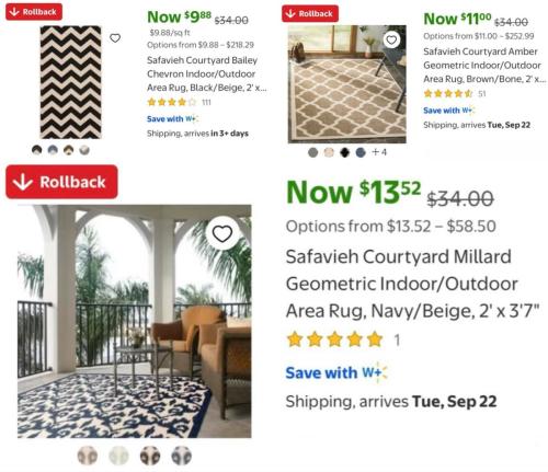 Up to 75% Off Rugs at Walmart deal at Walmart