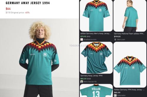 Germany 1994 Away Jersey for $44
