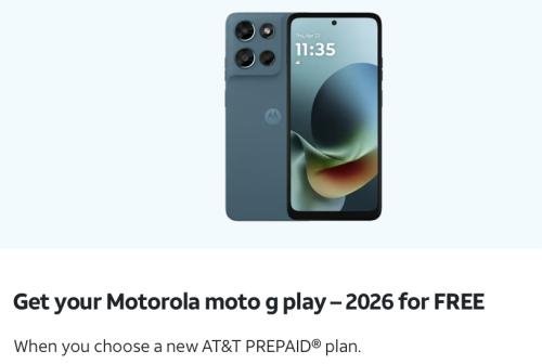Free AT&T Prepaid Phone + $100 Cash deal at AT&T