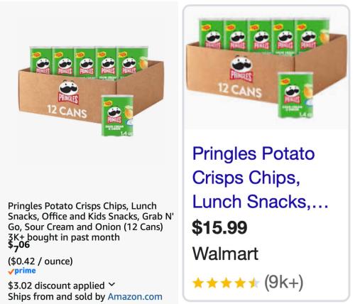 Pringles 12-Pack for $7 on Amazon deal at Amazon
