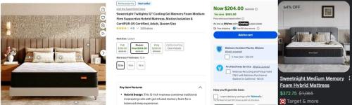Queen Mattress for $204 at Walmart deal at Walmart