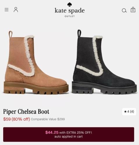Kate Spade Suede Boots Drop to $44