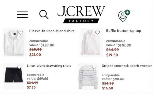Up to 90% Off J.Crew Clothes with AUTUMN70 deal at J.Crew