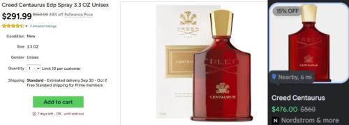 Creed Centaurus EDP for $292 at Woot deal at Woot