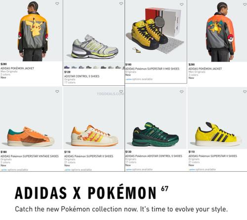 Adidas x Pokémon Collection Now Live deal at Adidas