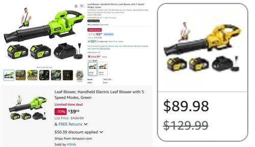 Leaf Blower Deal: $40 at Amazon deal at Amazon