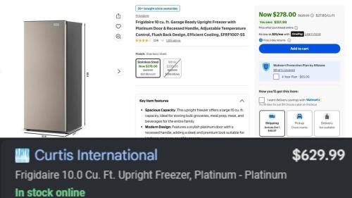 Frigidaire Freezer $352 Off at Walmart deal at Walmart