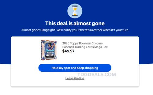 2026 Topps Bowman Chrome Baseball Mega Box deal at Walmart