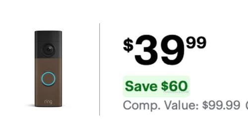 Ring Battery Doorbell 2K for $39.99 at Best Buy deal at Best Buy