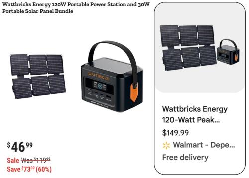 Portable Power Station + Solar Panel for $47 deal at Tractor Supply