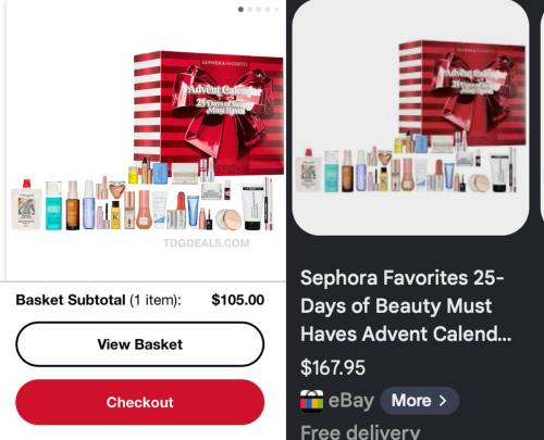 $105 Sephora 25-Days of Beauty Advent Calendar deal at Sephora