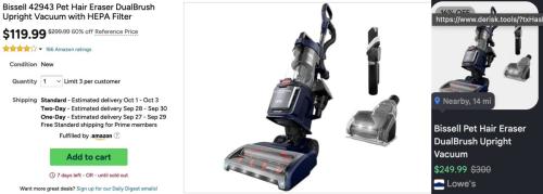Bissell Vacuum Drops from $300 to $120 at Woot deal at Woot