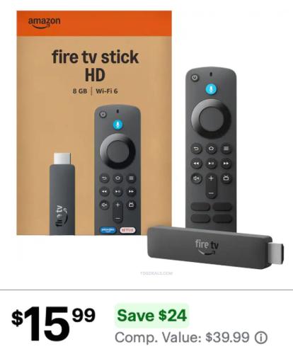 Fire TV Stick HD for $15.99 at Best Buy deal at Best Buy