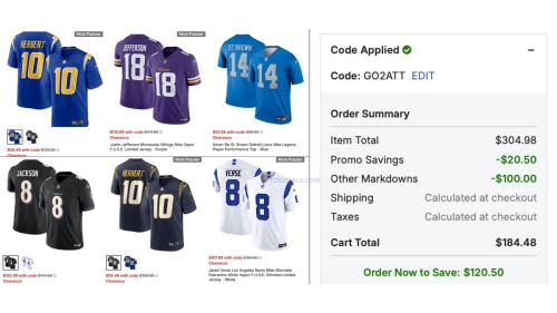 NFL Jersey Clearance: Extra 30% Off at Fanatics deal at Fanatics