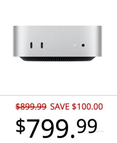 Mac Mini M6 for $799.99 - $100 Off at Micro Center deal at Micro Center