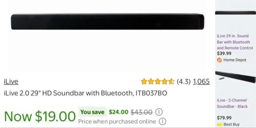 Soundbar for Only $19