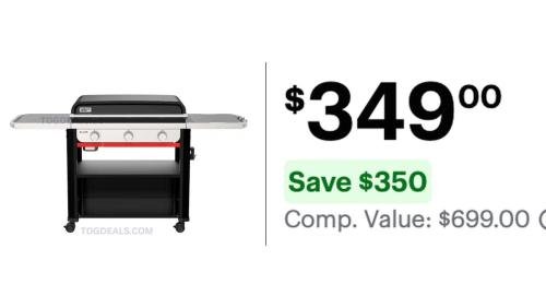 Weber Griddle for $349 at Best Buy deal at Best Buy
