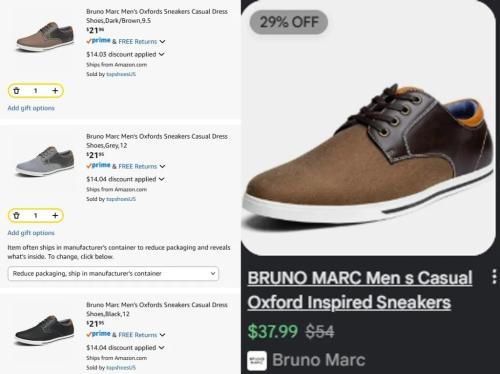 Bruno Marc Oxford Dress Shoes $21 w/ Code