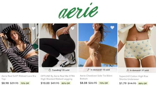 Over 80% Off Aerie Clothing Sale from $1