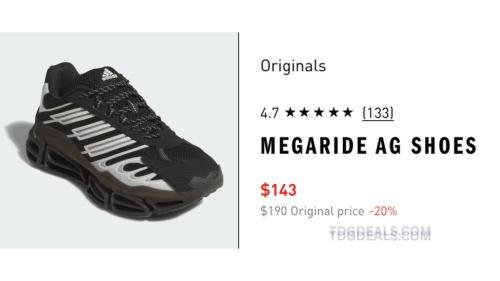 Adidas Megaride AG Shoes $47 Off deal at Adidas