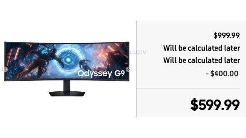 Samsung Odyssey G9 Monitor $400 Off deal at Samsung